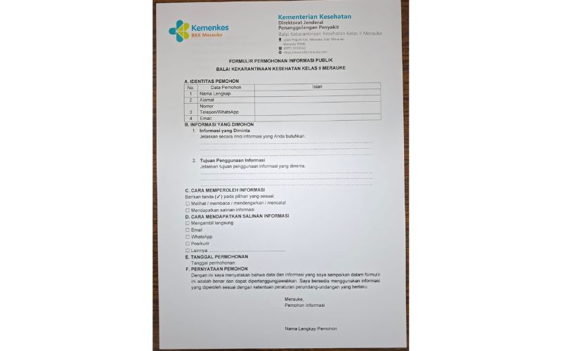 Formulir Permohonan 1